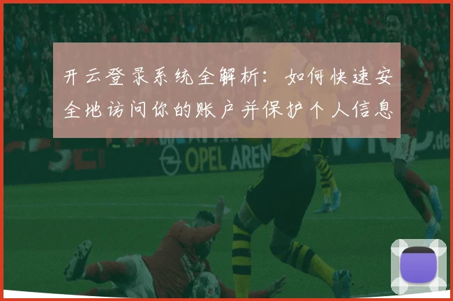 开云登录系统全解析：如何快速安全地访问你的账户并保护个人信息